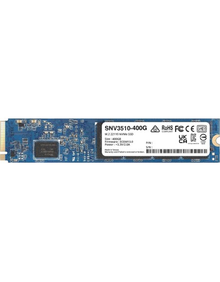 SYNOLOGY SNV3510 SSD M.2 22110 NVME PCIE 3.0 400GB