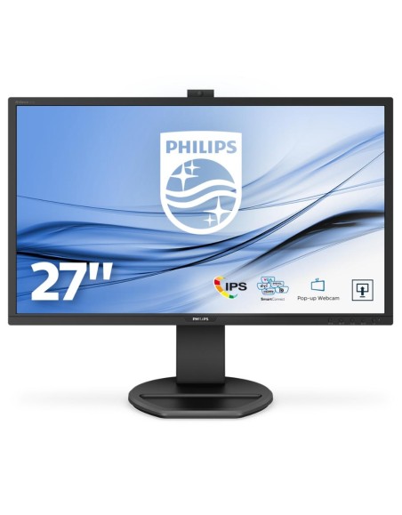 PHILIPS 27 -1920X1080-IPS-VGA-DVI/D-DP-HDMI-WEBCAM-MULTIME