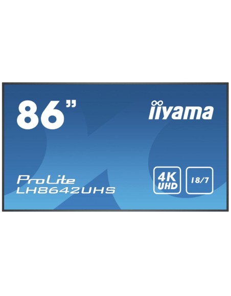 IIYAMA 86  3840x2160, 4K UHD HDMI DP USB PLAYER LAN 18/7