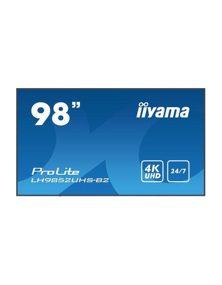 IIYAMA 98  LCD UHD VGA, DisplayPort, HDMI(3x) 24/7