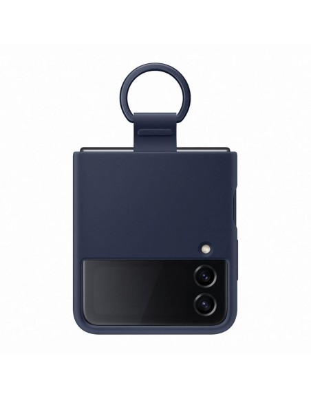 SAMSUNG MOBILE SILICONE COVER WITH RING NAVY FLIP 4