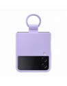 SAMSUNG MOBILE SILICONE COVER WITH RING LAVANDER FLIP 4