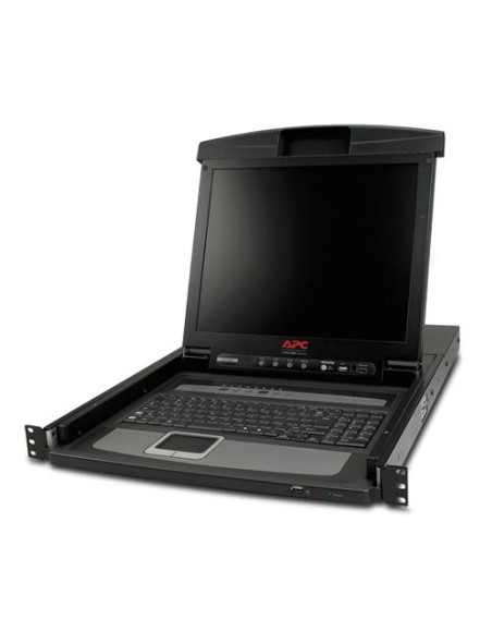 APC 17 RACK LCD CONSOLE WITH INTEGRATED 8 PORT KVM