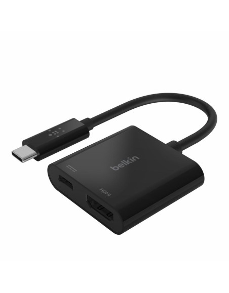 BELKIN USB-C TO HDMI + CHARGE ADAPTER, BLK (60W PD)