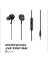 SAMSUNG MOBILE AKG EARPHONES JACK 3.5MM BULK BLACK