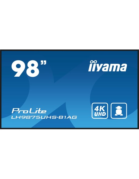 IIYAMA 98  3840x2160, UHD IPS panel,  Haze 25 , 500cd/m²