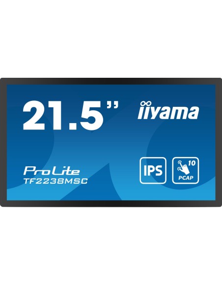IIYAMA 21,5  touch 1920x1080, IPS DP HDMI  525cd/m²
