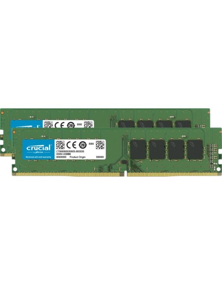 CRUCIAL 32GB KIT (2X16GB) DDR4-2666MHZ PC4-21300 CL19 1.2V