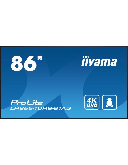 IIYAMA 86  3840x2160, UHD IPS DLED  3x HDMI, USB 2.0 x2