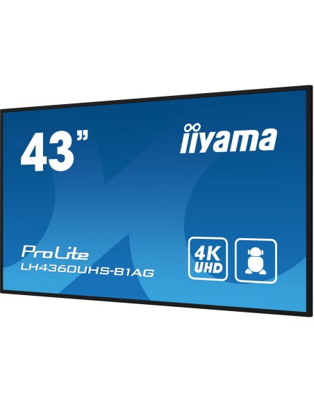 IIYAMA 43  3840x2160 500cd/m² 3x HDMI, USB 2x 10W wifi