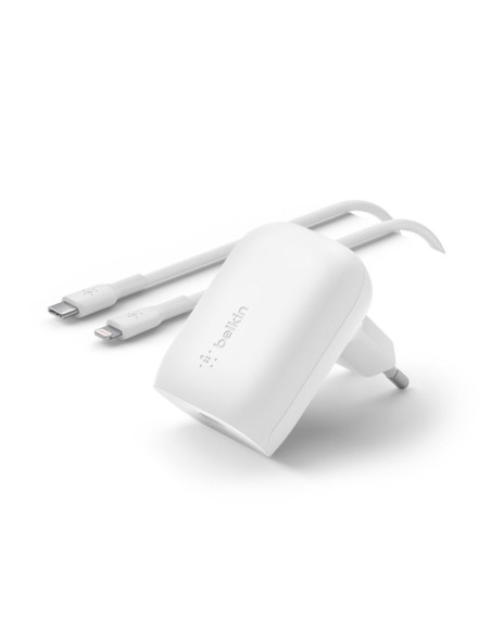 BELKIN BOOST CHARGE 30W USB-C CHARGER W/LTG CABLE WHITE