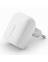 BELKIN BOOST CHARGE 20W USB-C SINGLE WALL CHARGER, WHITE