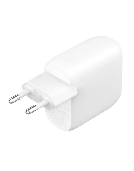 BELKIN BOOST CHARGE 60W USB-C DUAL WALL CHARGER, WHITE
