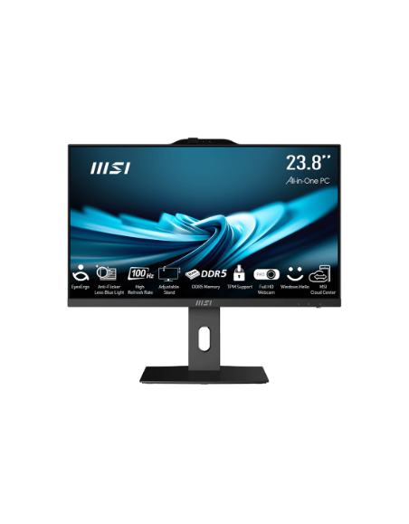 MSI AIO I5-14400 8GB 512GB 23.8FHD WIN11PRO BLACK