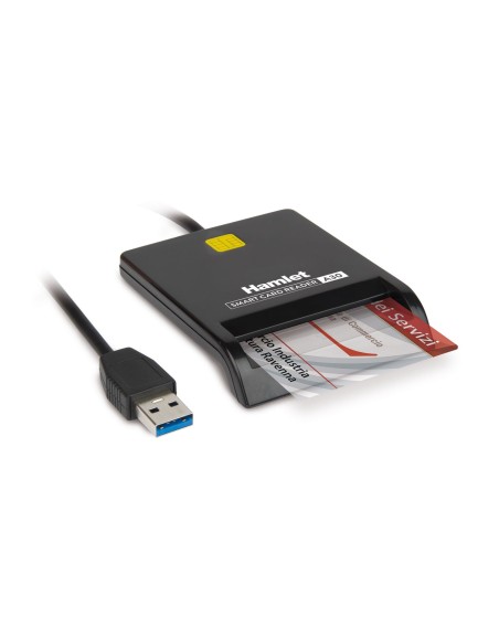 HAMLET LETTORE SMART CARD USB 3.0 FIRMA DIGITALE CNS E TS