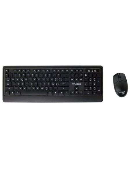 YASHI KIT KEYBOARD/MOUSE WIRELESS KIT BLACK