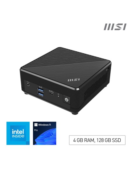 MSI CUBI N100 4GB 128GB WIN11PRO BLACK FANLESS