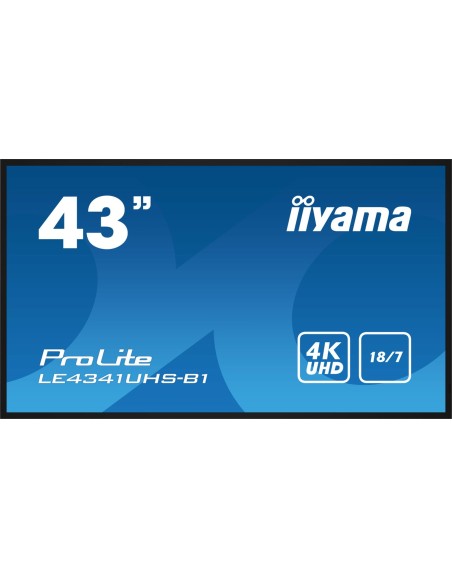 IIYAMA 43  3840x2160, 4K UHD IPS 2x 10W VGA, 3x HDMI