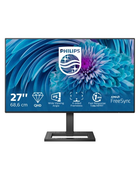 PHILIPS 27  GAMING MONITOR IPS QHD FREESYNC, 75HZ, 1MS