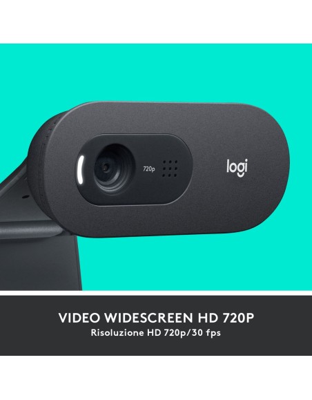 LOGITECH C505 HD WEBCAM - BLACK - EMEA