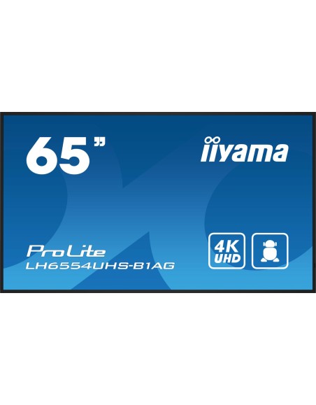 IIYAMA 65 3840x2160, UHD IPS dvi vga hdmix3 wifi 24/7