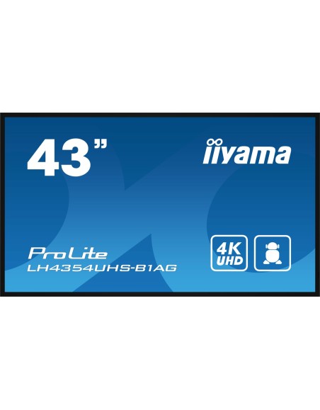 IIYAMA 43  3840x2160, UHD IPS 500cd/m² dvi hdmix3