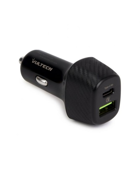 VULTECH CA-2QP CARICATORE DA AUTO USB E QUICK CHARGE 3.0