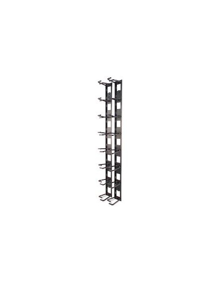 APC VERTICAL CABLE ORGANIZER, 8 CABLE RINGS, ZERO U