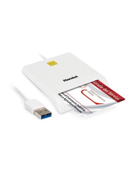 HAMLET LETTORE SMART CARD USB 3.0 PER FIRMA DIGITALE