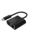 BELKIN USB-C TO ETHERNET + CHARGE ADAPTER, BLK (60W PD)