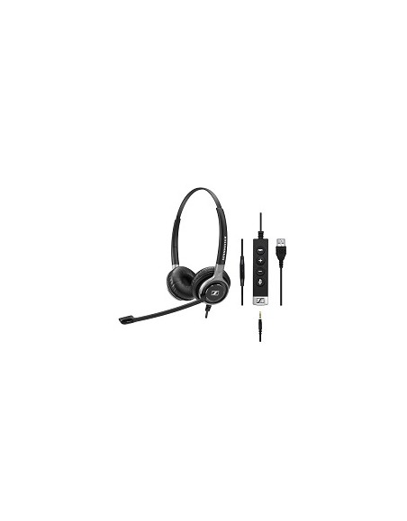 EPOS WIRED BINAURAL UC HEADSET WITH 3.5 MM JACK AND USB