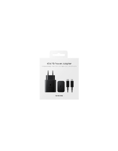 SAMSUNG MOBILE TRAVEL ADAPTER 45W TYPE-C (w. Cable) BLACK