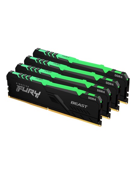 KINGSTON 128GB 3000MHZ DDR4 CL16 DIMM 4X32GB FURY BEAST RGB