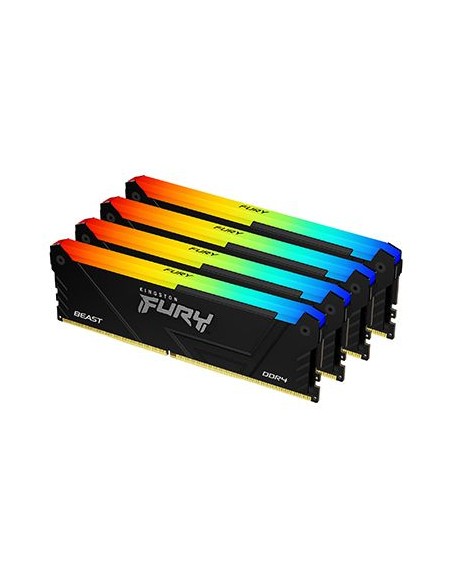 KINGSTON 128GB 3600MT/S DDR4 DIMM (4X32GB) FURY BEAST RGB