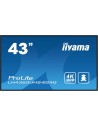 IIYAMA 43  3840x2160 500cd/m² 3x HDMI, USB 2x 10W wifi