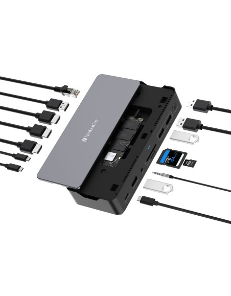 VERBATIM USB-C PRO DOCKING STATION 15 PORT WITH SSD SLOT