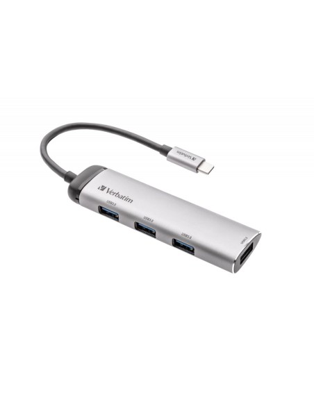 VERBATIM HUB USB-C 4XUSB-A